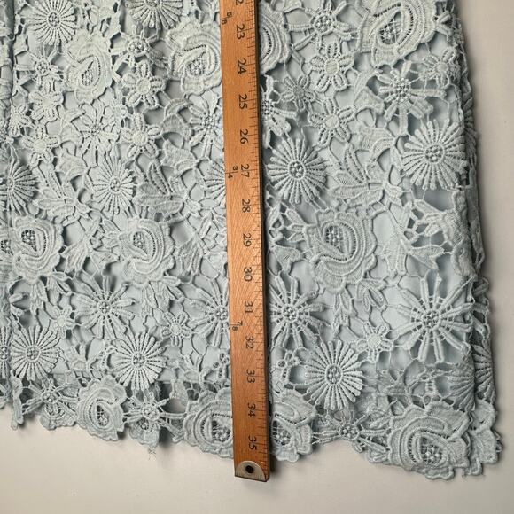 Lulus Dress Womens Large Light Blue Lace Romance Language Open Back Whimsy Party - Picture 11 of 13